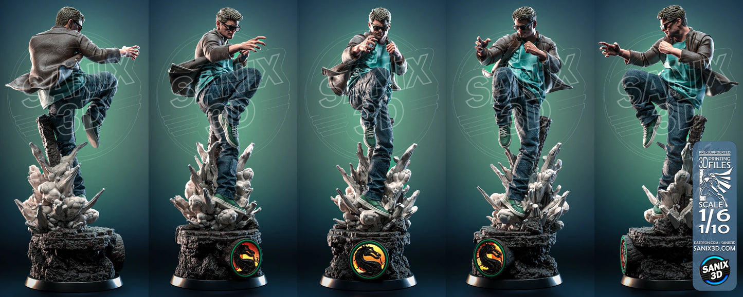 Johnny Cage (Mortal Kombat - 3D Printed) Fan Art