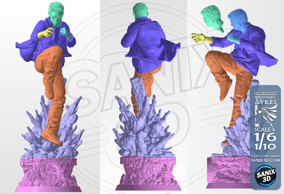 Johnny Cage (Mortal Kombat - 3D Printed) Fan Art