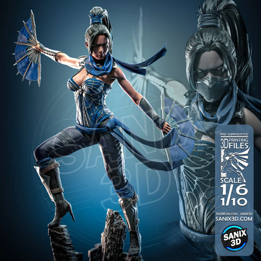 Kitana (Mortal Kombat) - 3D Printed Fan Art