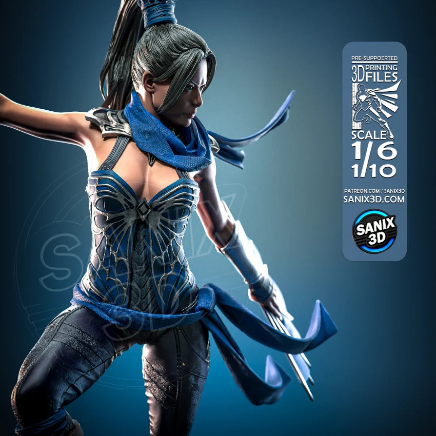 Kitana (Mortal Kombat) - 3D Printed Fan Art