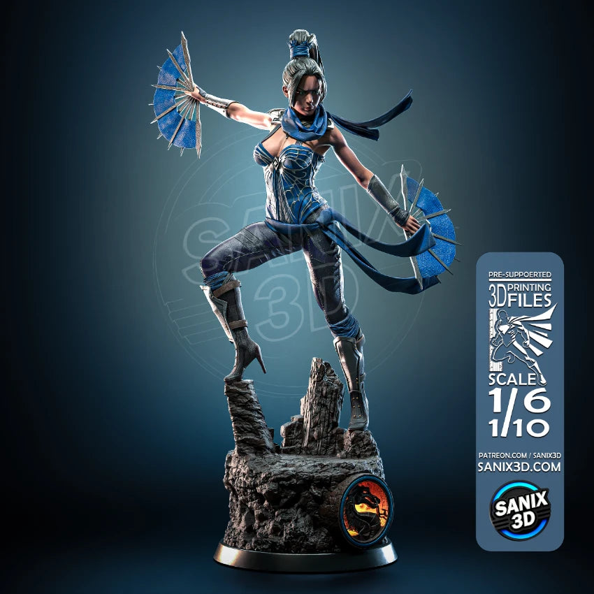 Kitana (Mortal Kombat) - 3D Printed Fan Art