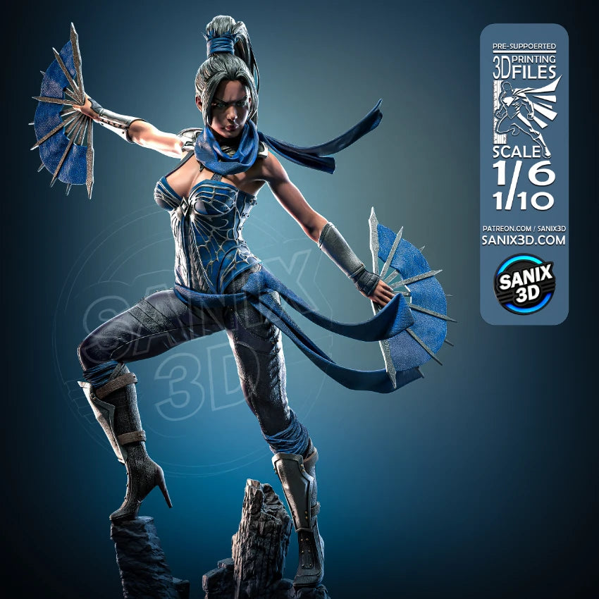 Kitana (Mortal Kombat) - 3D Printed Fan Art