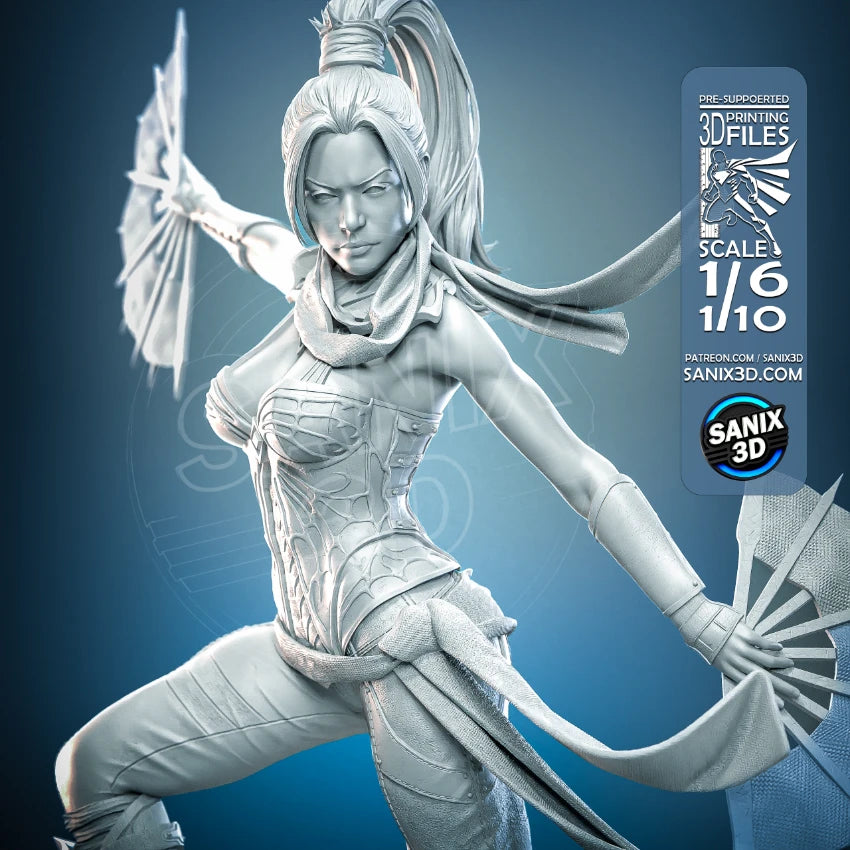 Kitana (Mortal Kombat) - 3D Printed Fan Art