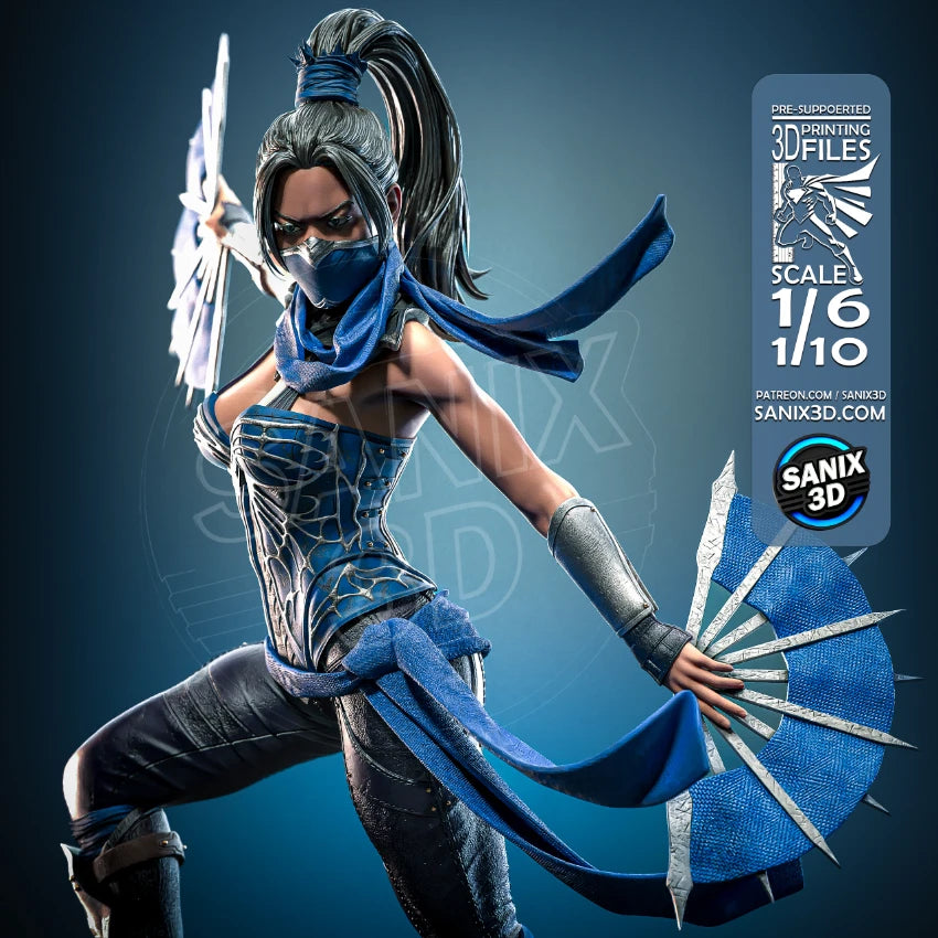 Kitana (Mortal Kombat) - 3D Printed Fan Art