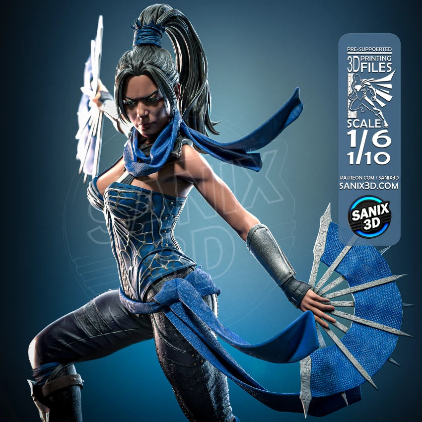 Kitana (Mortal Kombat) - 3D Printed Fan Art