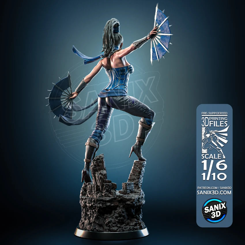 Kitana (Mortal Kombat) - 3D Printed Fan Art
