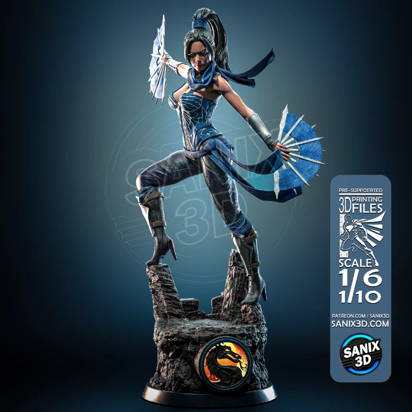 Kitana (Mortal Kombat) - 3D Printed Fan Art