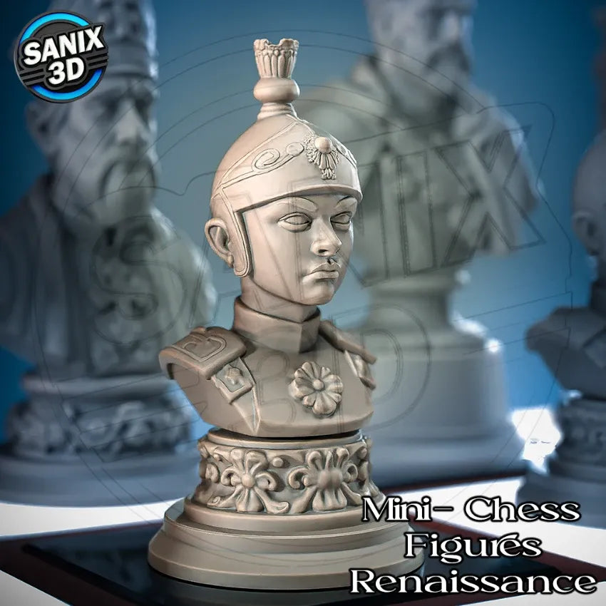 RENAISSANCE CHESS SET - 3D Printed Resin Set