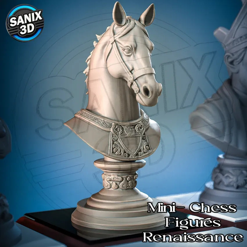 RENAISSANCE CHESS SET - 3D Printed Resin Set