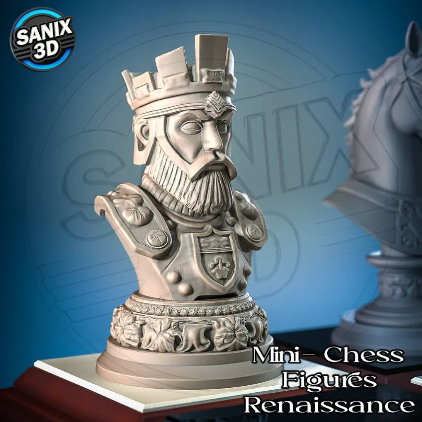 RENAISSANCE CHESS SET - 3D Printed Resin Set