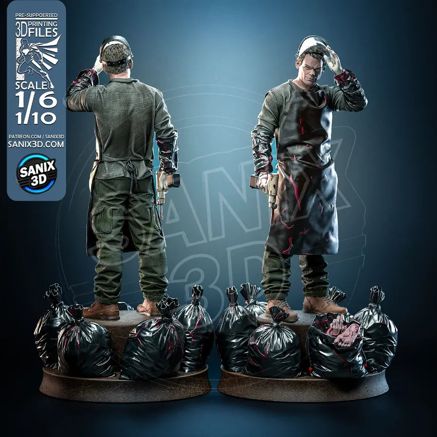 Dexter - 3D Model Kit Statue - 10 and 6 Scale