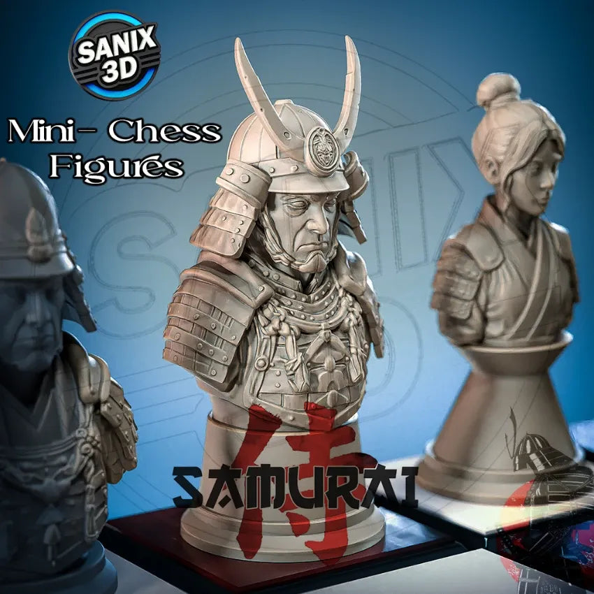 SAMURAI CHESS SET - 3D Printed Resin Set