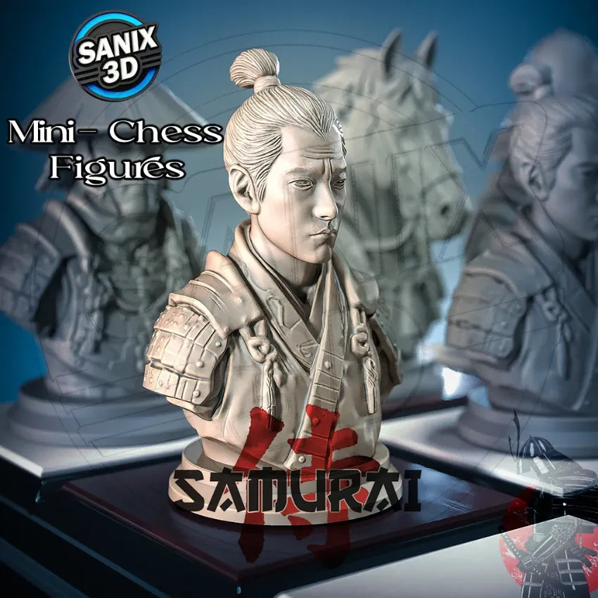 SAMURAI CHESS SET - 3D Printed Resin Set