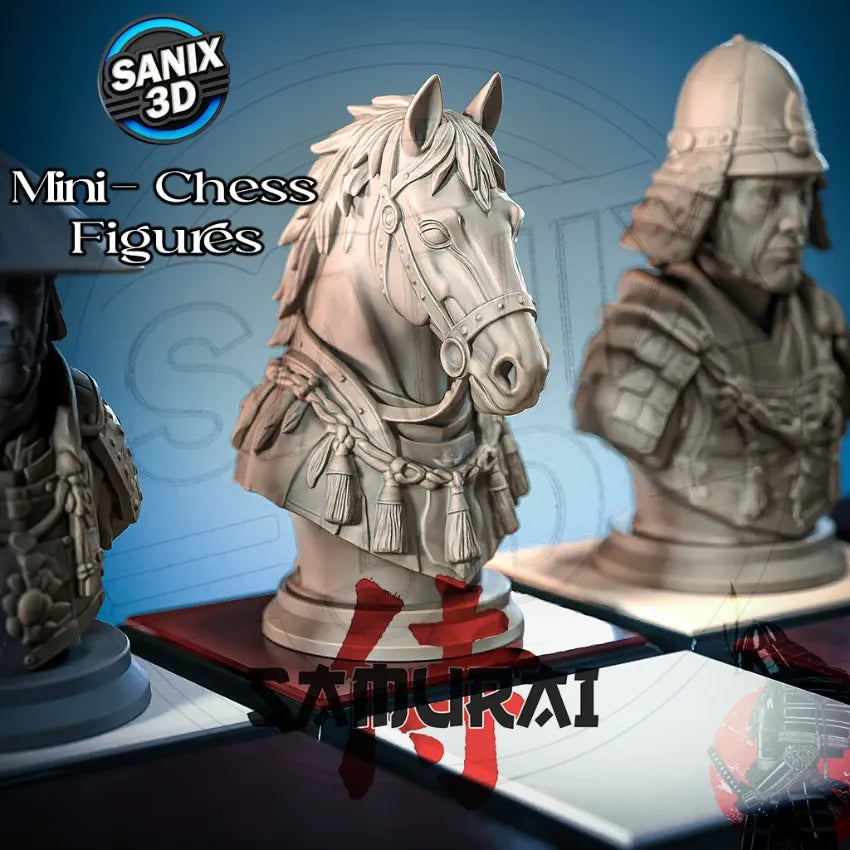 SAMURAI CHESS SET - 3D Printed Resin Set