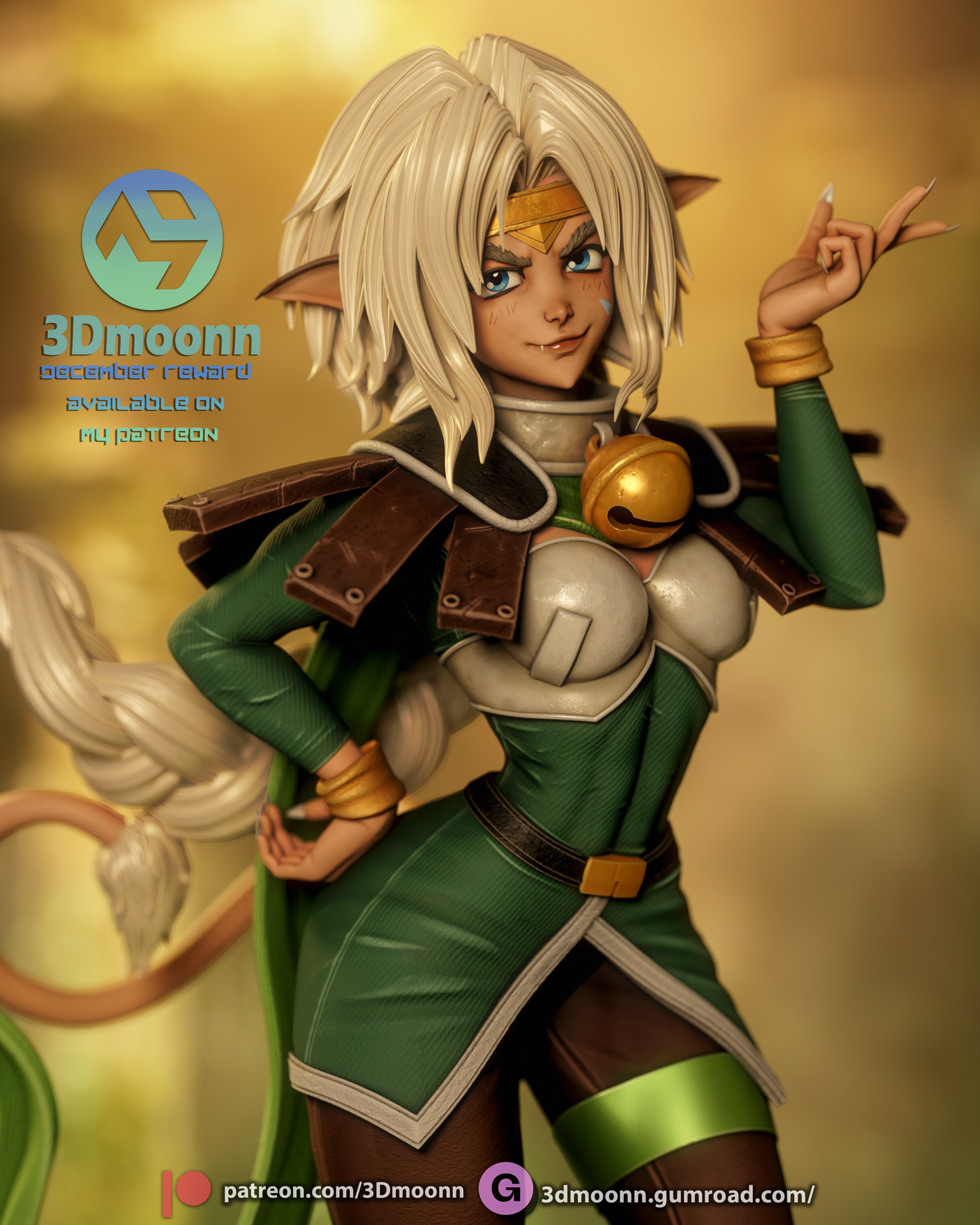 Aisha Clan-Clan (Outlaw Star) - 3d Printed kit