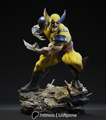 Wolverine (X-Men) Statue - Fan Art 10 scale 3D Print Kit (LA Figures)