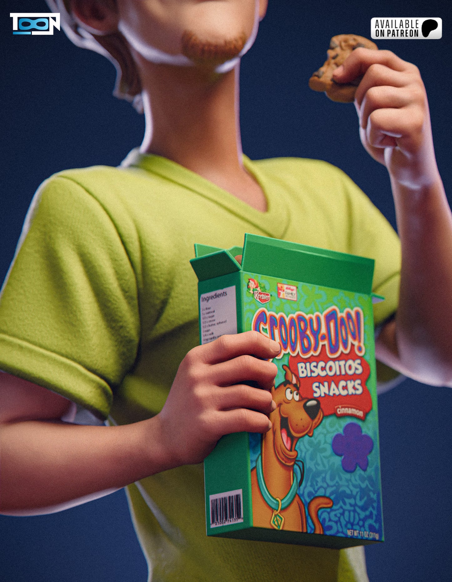 Shaggy - Scooby Doo - 6 Scale 3D Printed Statue Model Kit