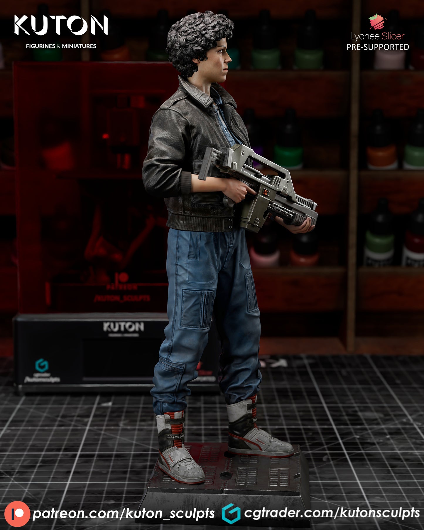 Ready to Post - Ellen Ripley -4 Scale Statue  - Unpainted and Unassembled