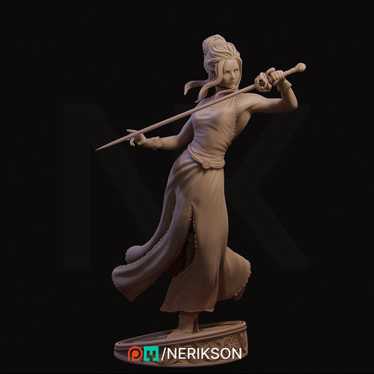 Luna The Midnight Fencer 3D Printed Statue Model Kit