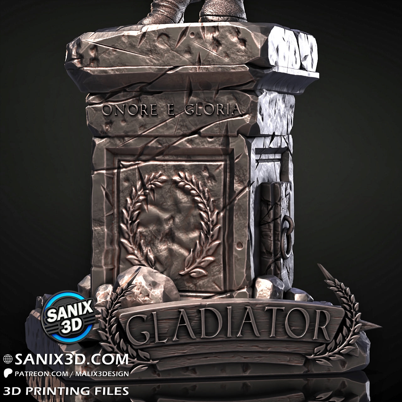 Gladiator (Maximus) - 8 scale - Fan Art - 3D Print