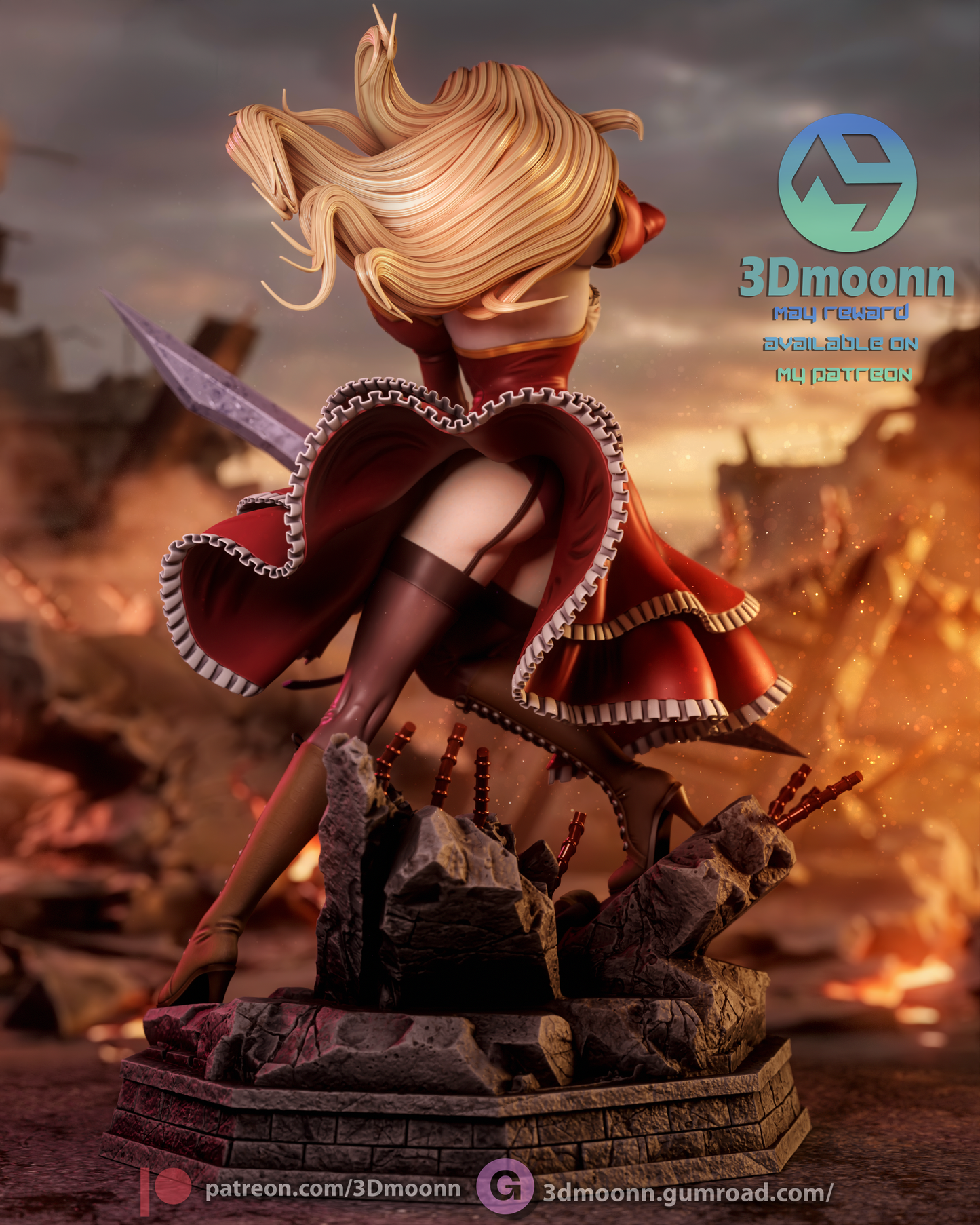 Satellizer el Bridget  (Freezing) - 3d Printed 1:6 model kit (Fan Art)
