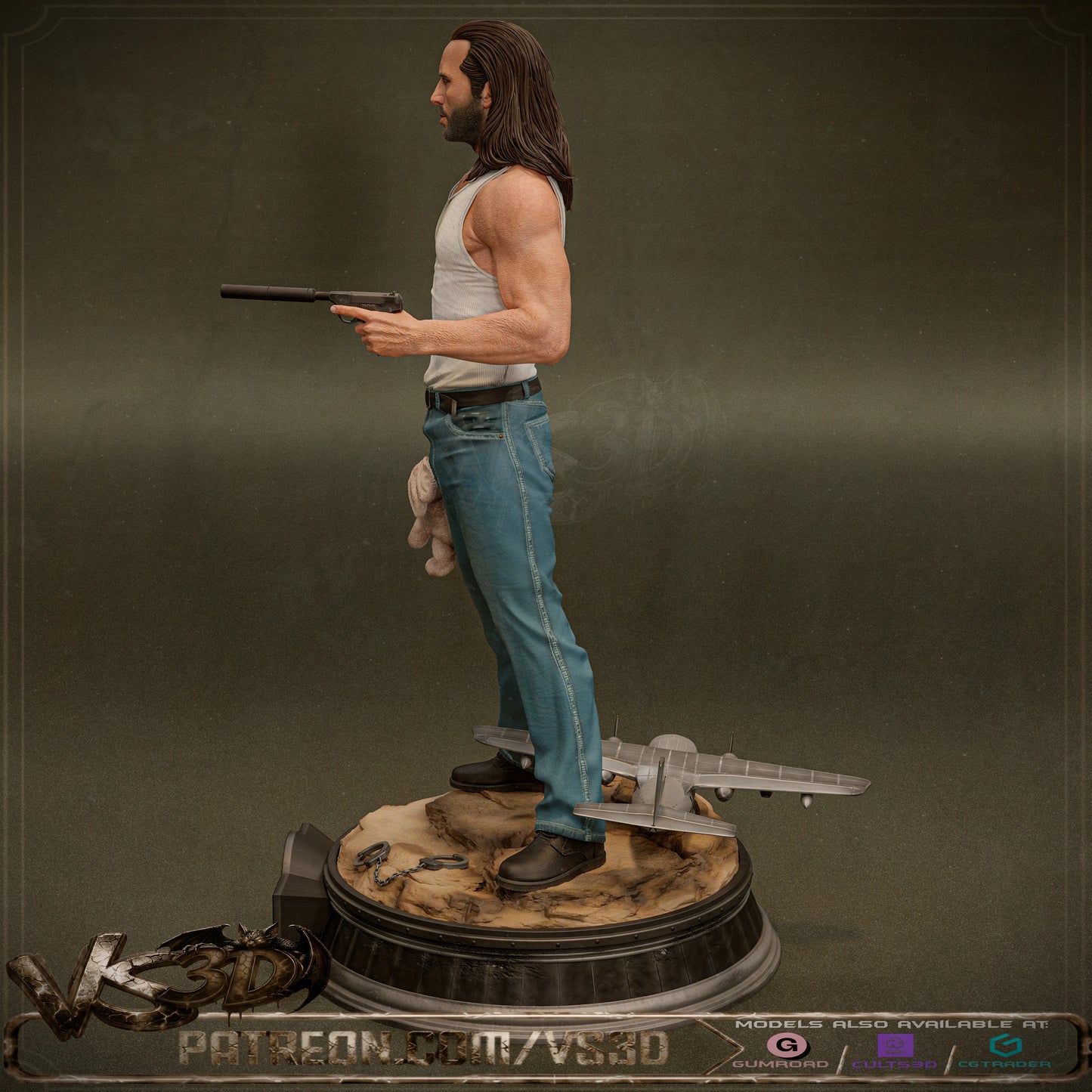 Cameron Poe - 10 Scale Model Kit Statue