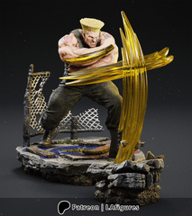 Guile (Street Fighter) Statue - Fan Art 10 scale 3D Print Kit