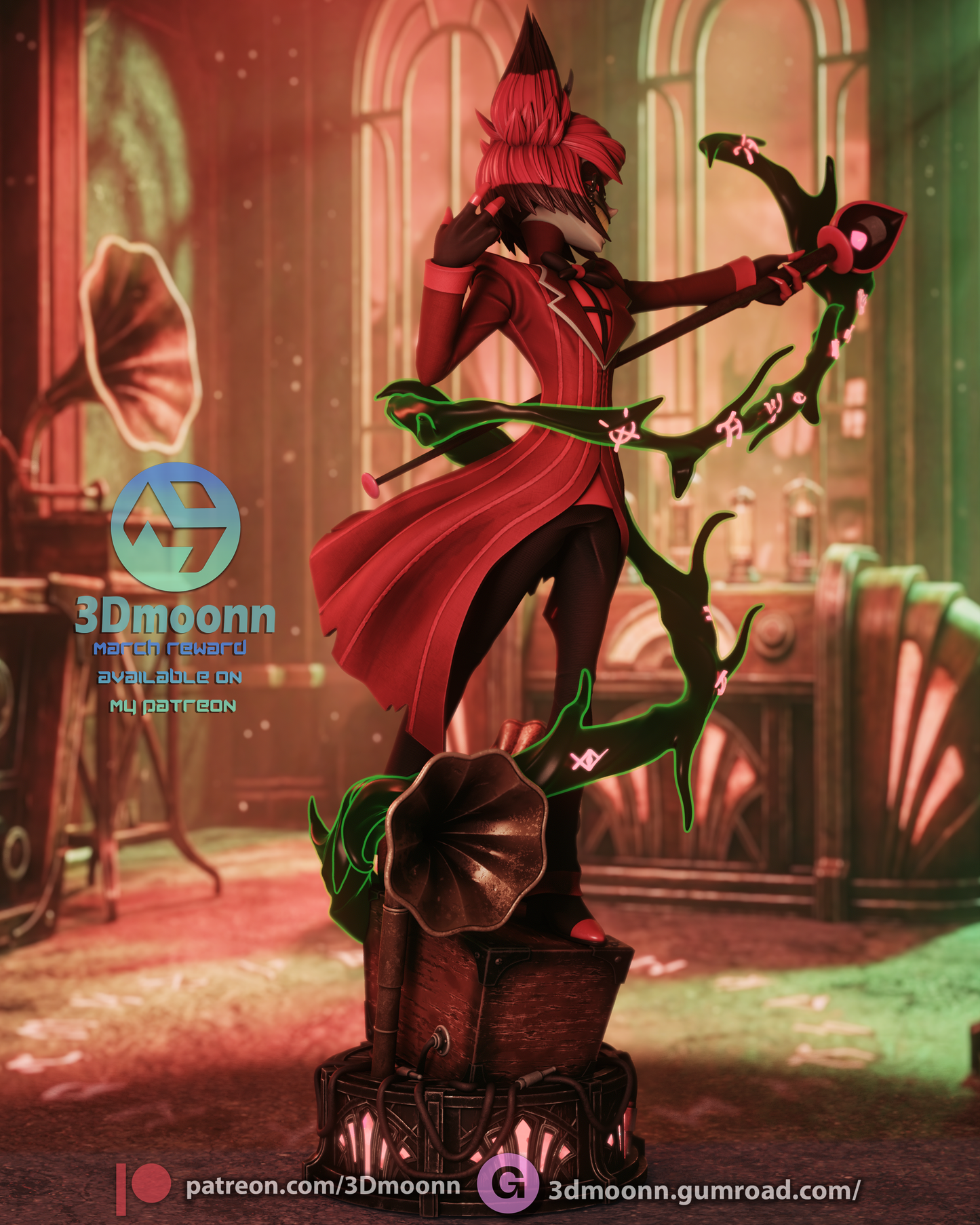 Alastor (Hazbin Hotel) - 1:6 model kit (Fan Art)