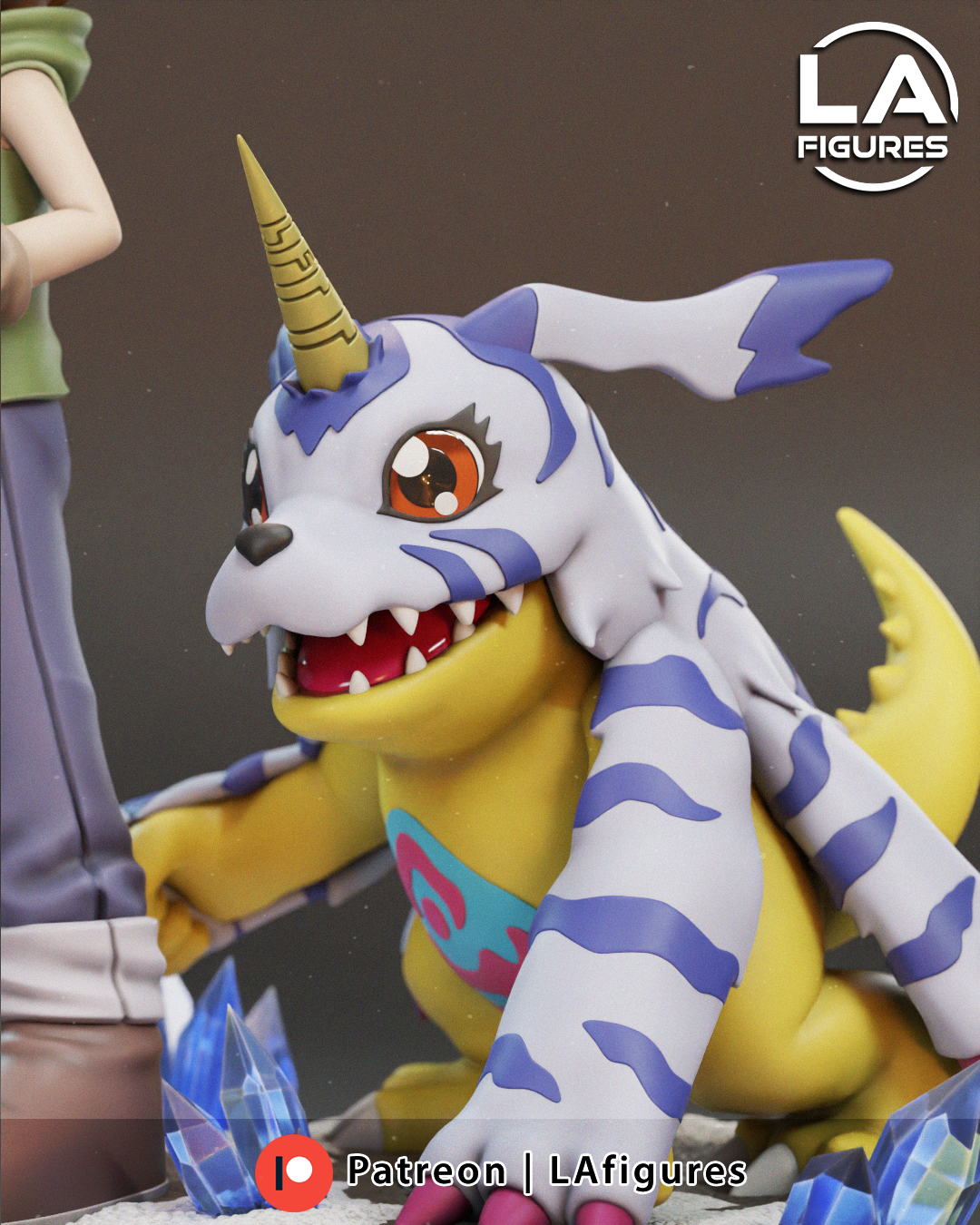 Matt and Gabumon (Digimon) Statue - 187mm - 3D Print Fan Art