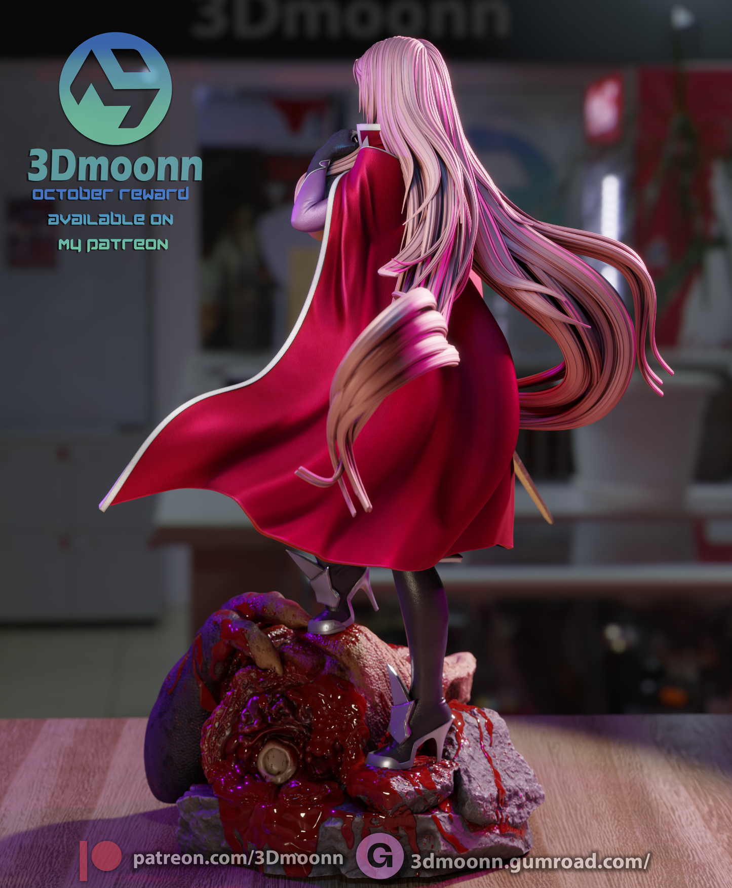 Ingrid (Taimanin) - 3d Printed 1:6 model kit