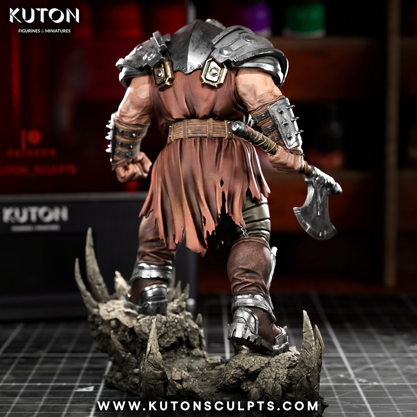 Ram Man - 3D Printed Statue / Bust 10 Scale Model Kit