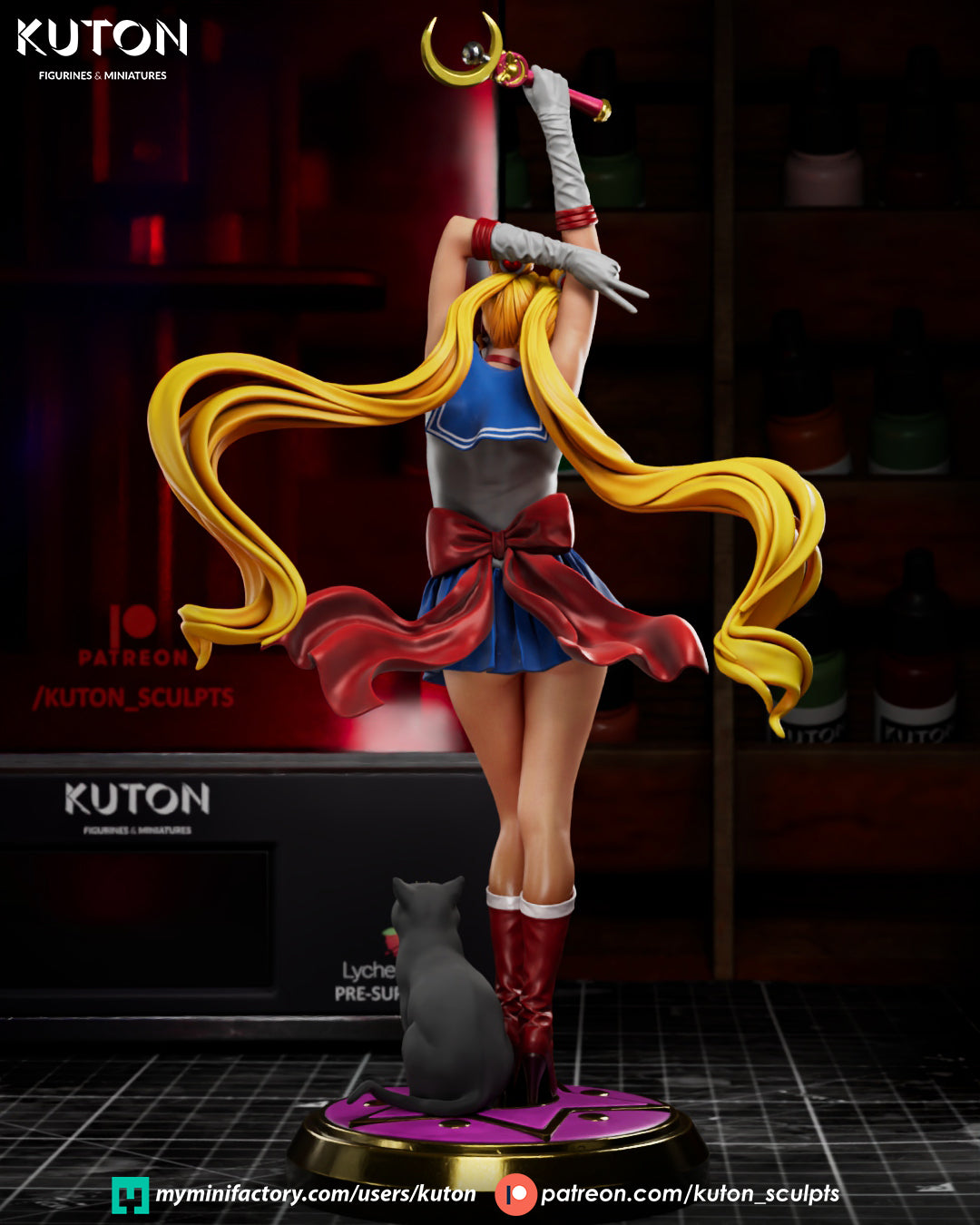 Sailor Moon (Usagi Tsukino) - 3D Printed Model Kit - Fan Art