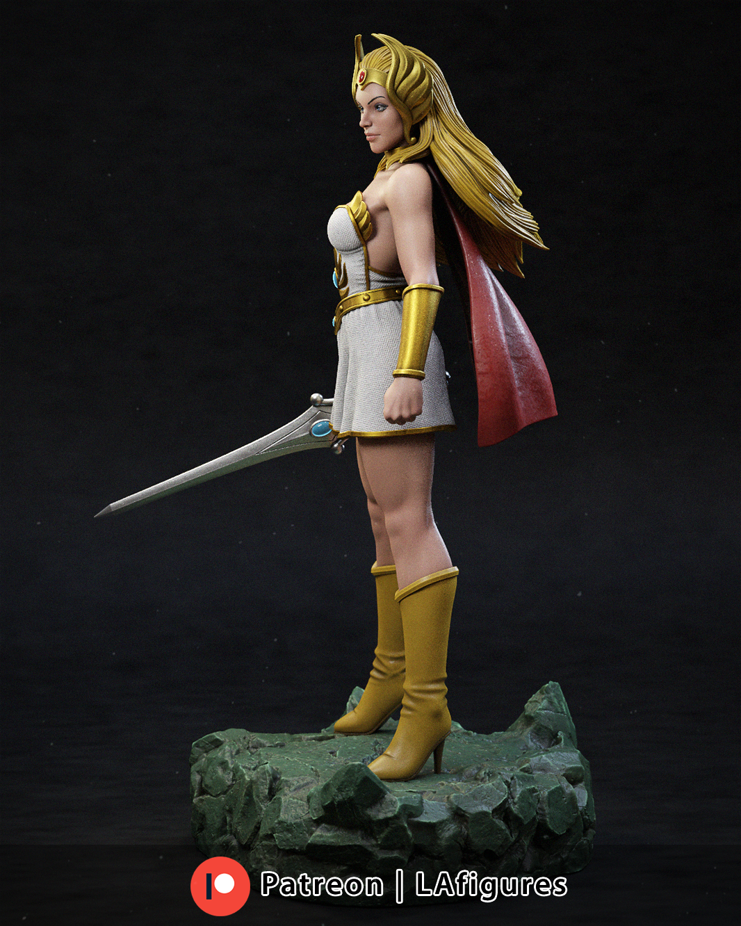 She-ra (He-Man) Statue - Fan Art 10 or 12 scale 223mmmm - 3D Print