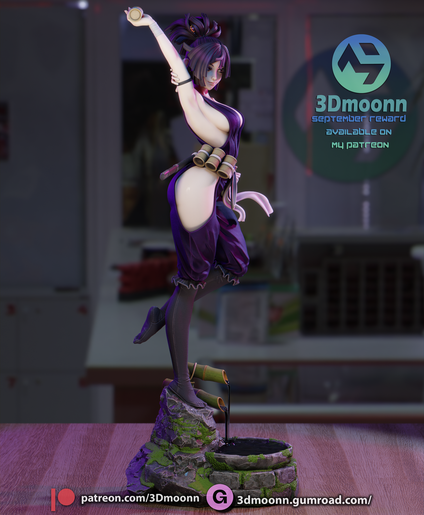 Yuzuriha (Hell's Paradise) - 3d Printed 1:6 model kit