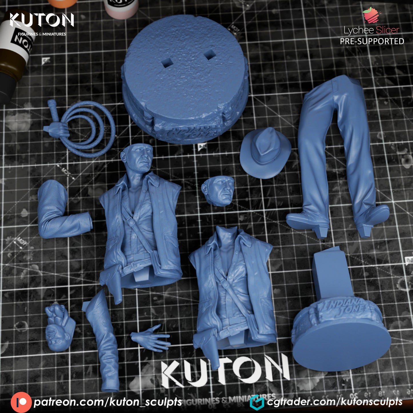 Indiana Jones  3D Printed model - Various Scales - Fan Art