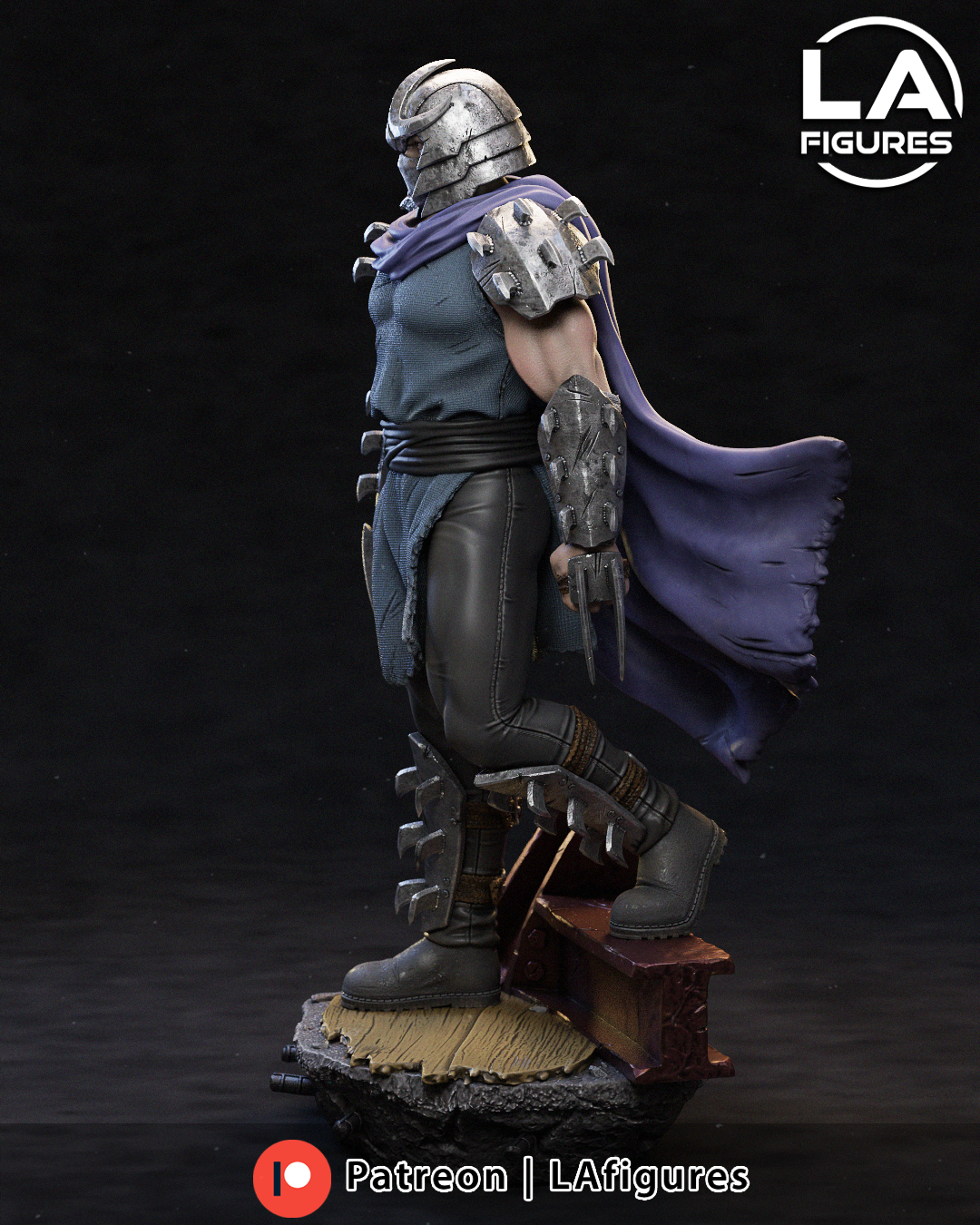 Shredder (TMNT) Statue - Fan Art 10 Scale (222mm) 3D Print Kit