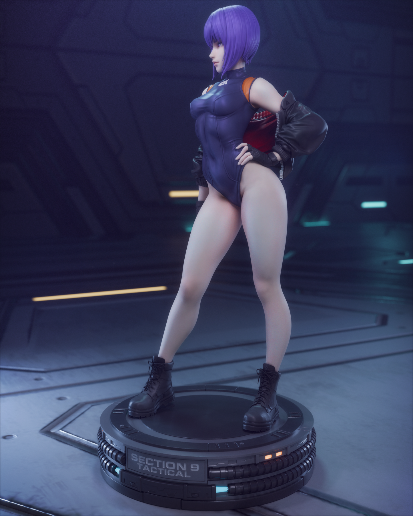 Motoko Kusangi - 3D Printed Statue and Bust