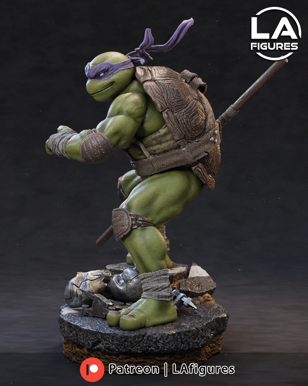 Donatello (TMNT) Statue - Fan Art 10 Scale (177mm) 3D Print Kit