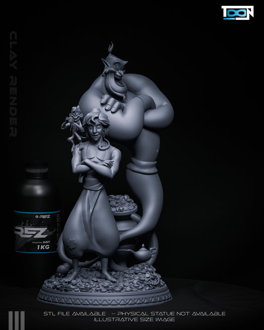 Aladdin & Genie 3D Printed Model Kit - 6 Scale