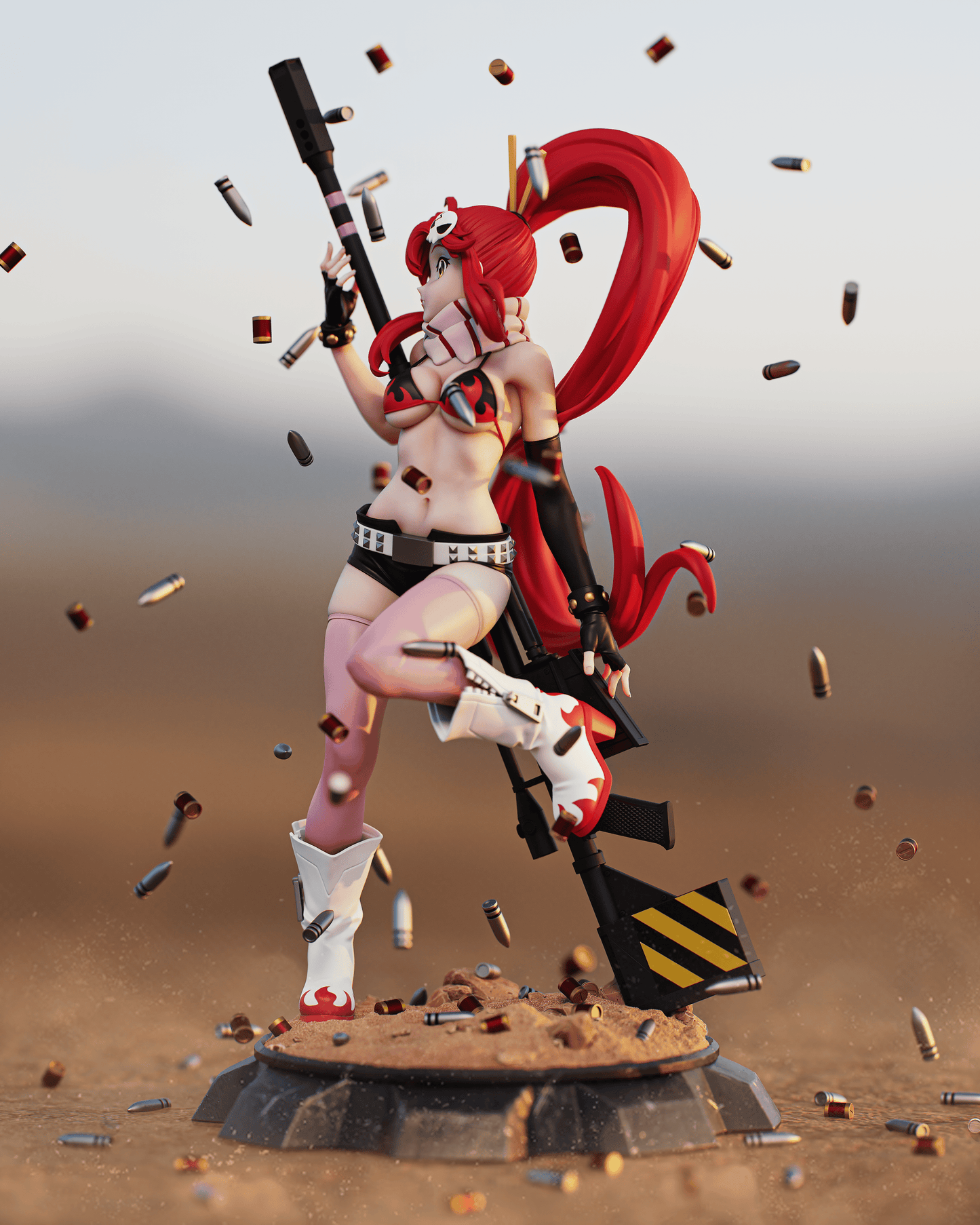 Yoko Littner (Gurren Lagann) - 3D Printed Model Kit - 1:6 scale