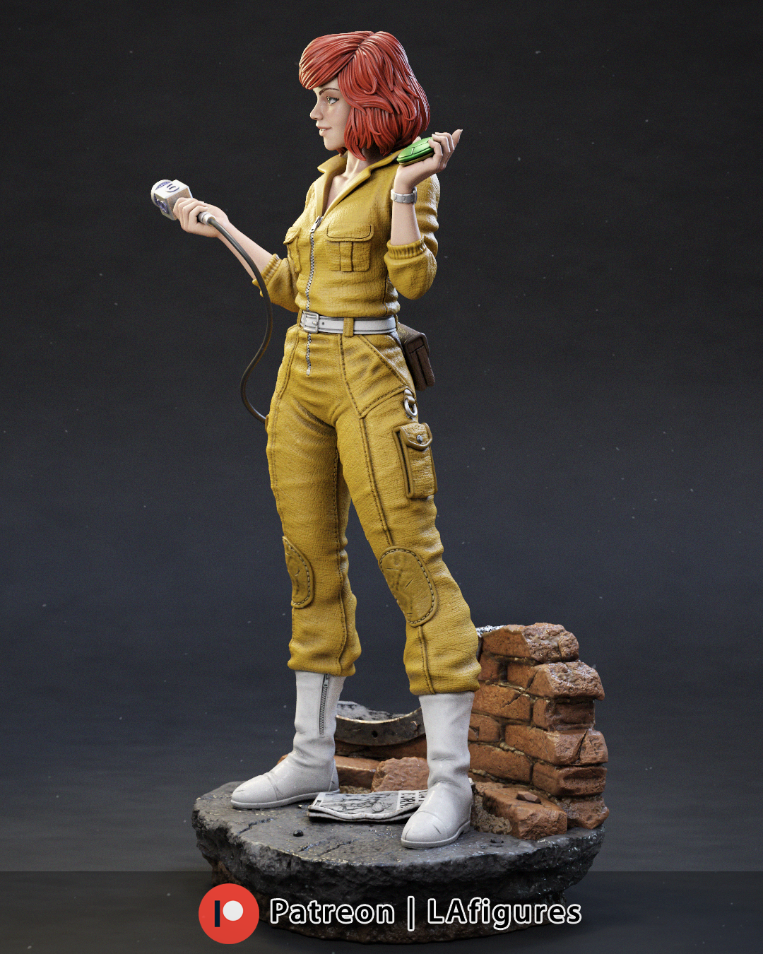 April O'Neil (TMNT) Statue - Fan Art 10 Scale (210mm) 3D Print Kit