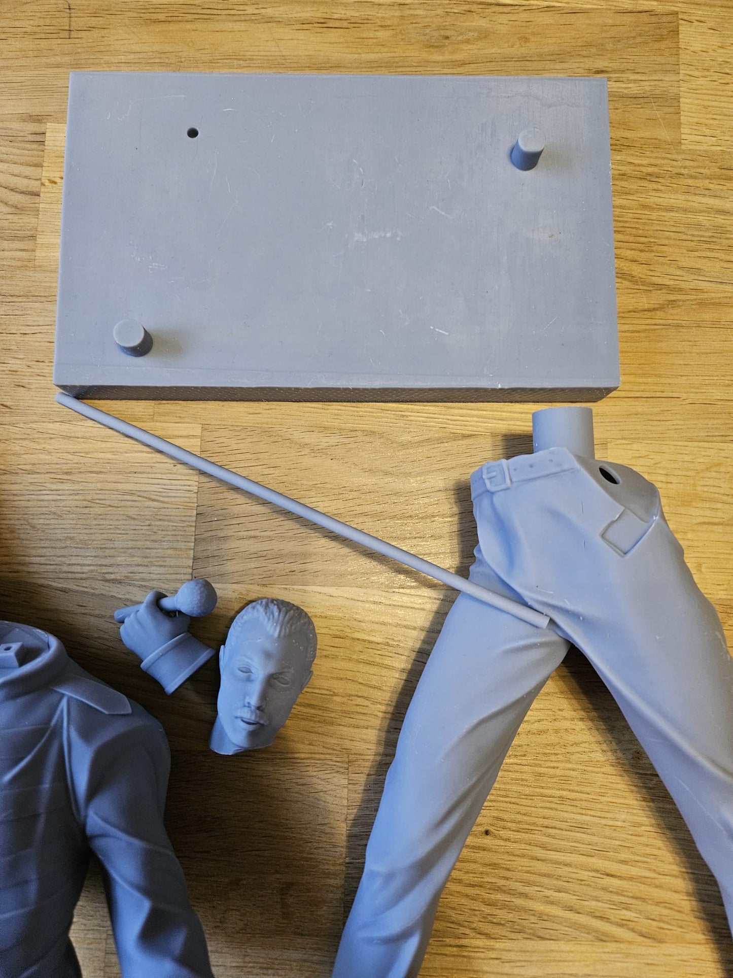 Ready to Post - Freddie Mercury Statue - Unpainted and Unassembled