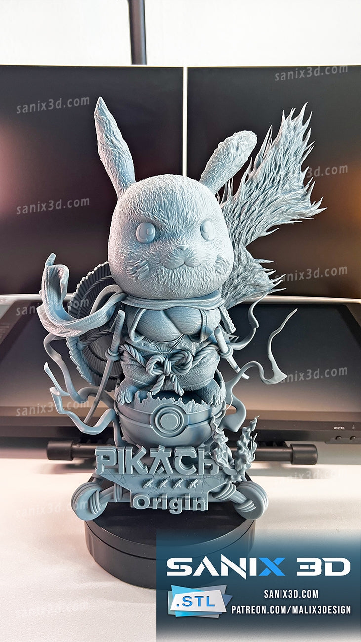 Pikachu (Pokemon) 2.5 scale (320mm) - 3D Printed Fan Art