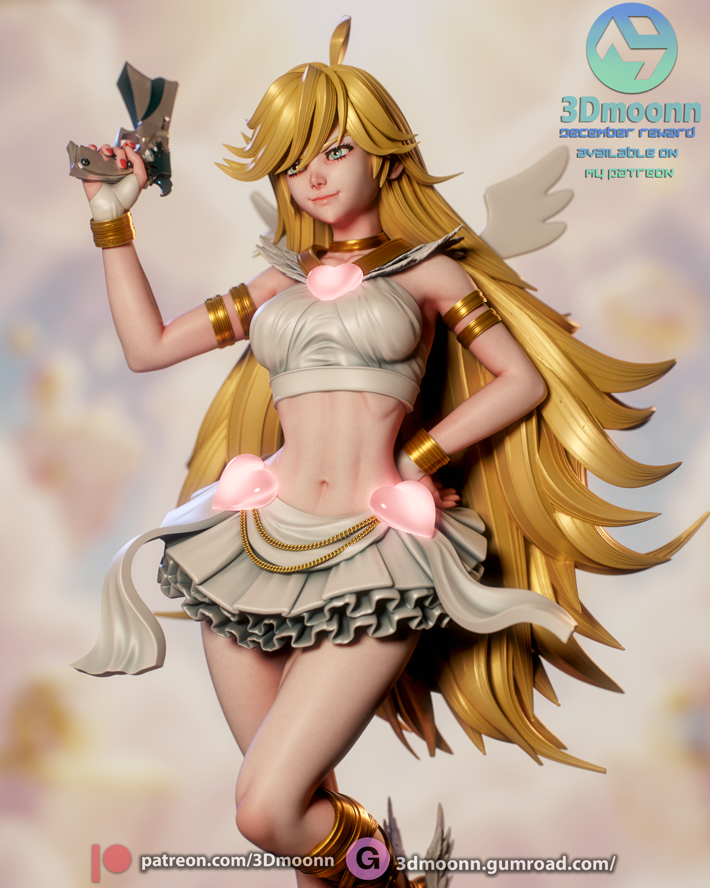 Panty (Panty & Stocking with Garterbelt) -3d Printed model kit