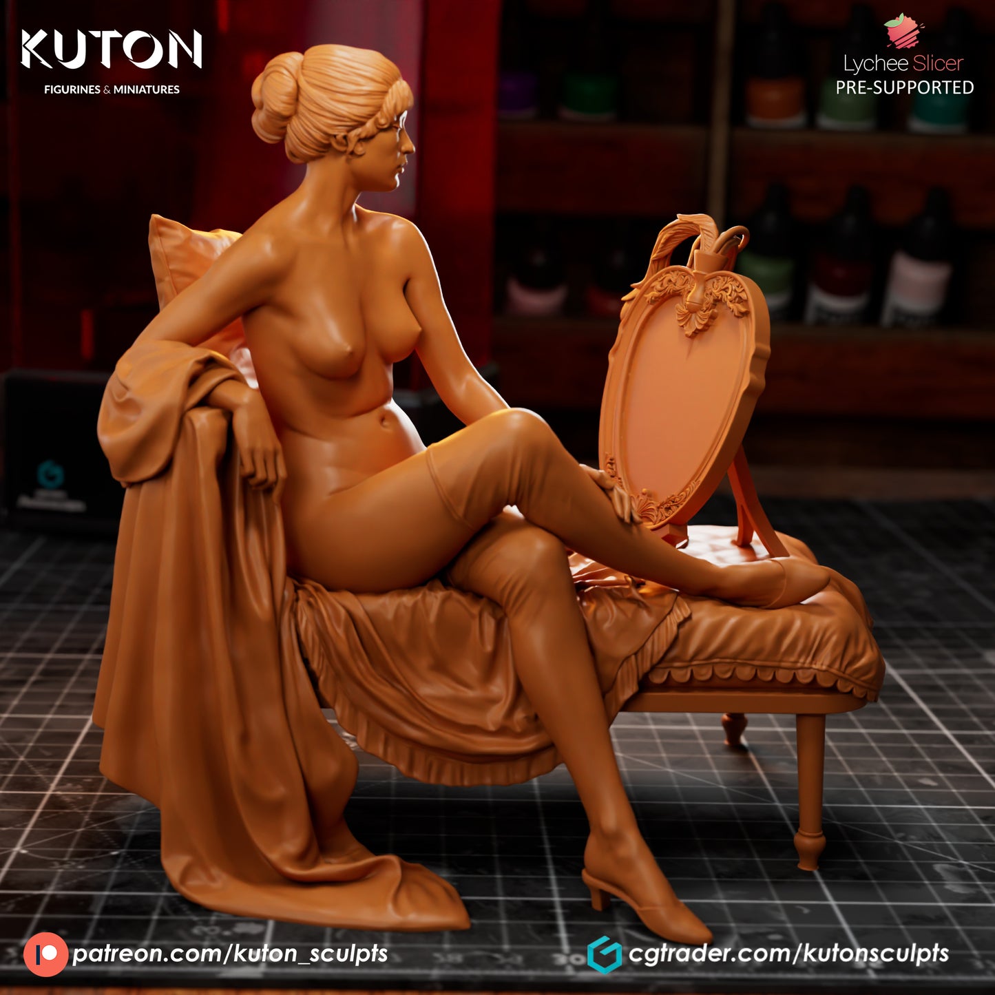 La Toilette par lampe - 3D Printed Model Kit