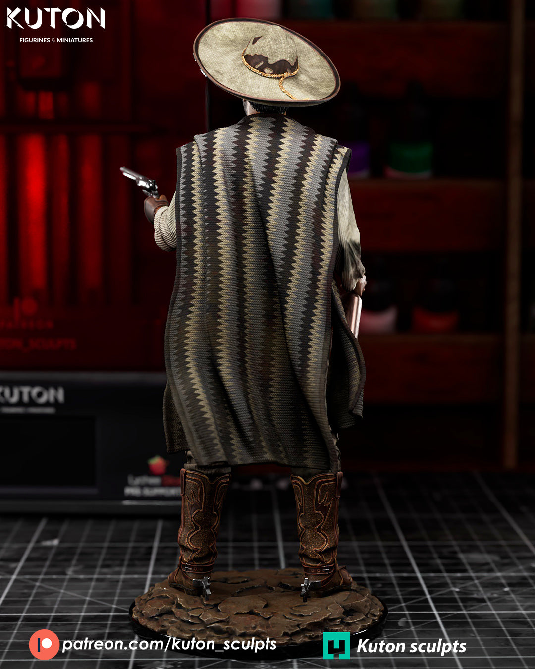 The Ugly Tuco Ramirez - The Good The Bad and The Ugly - 3D Printed Model Kit