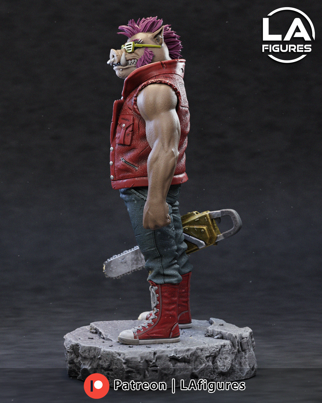 Bebop (TMNT) Statue - Fan Art 10 Scale (205mm) 3D Print Kit