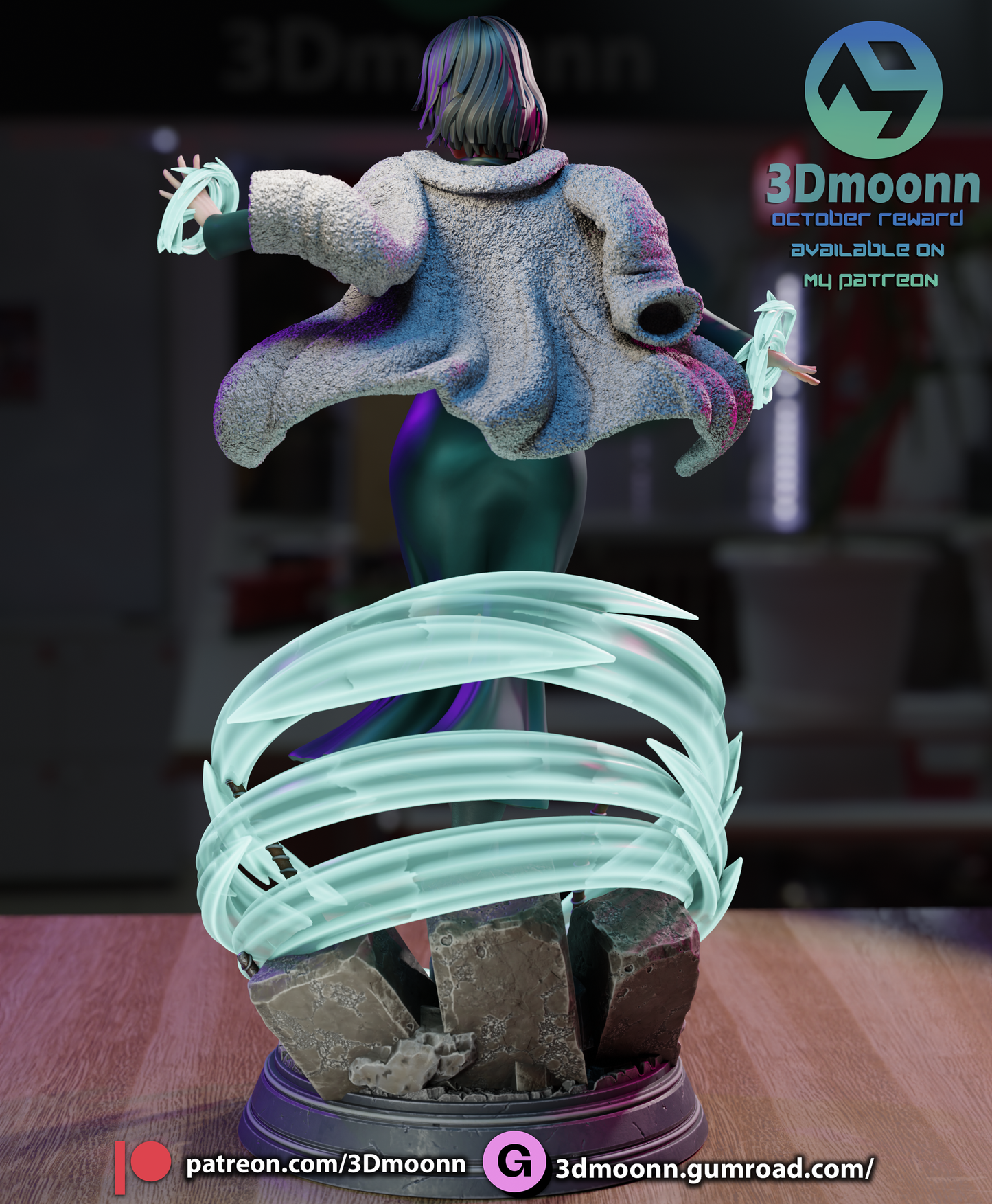 Fubuki (One Punch Man) - 3d Printed 1:6 model kit (Fan Art)