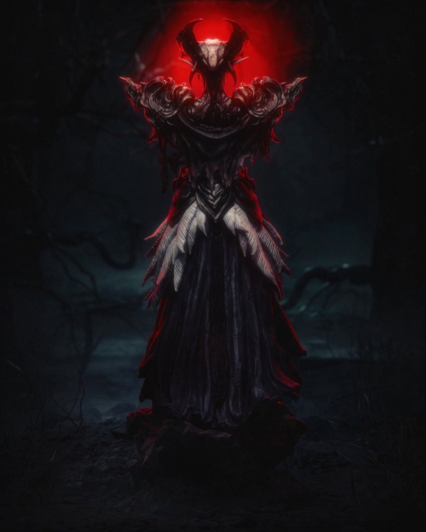 Queen of the Ashen - 3d Printed Statue Model Kit - 6 scale