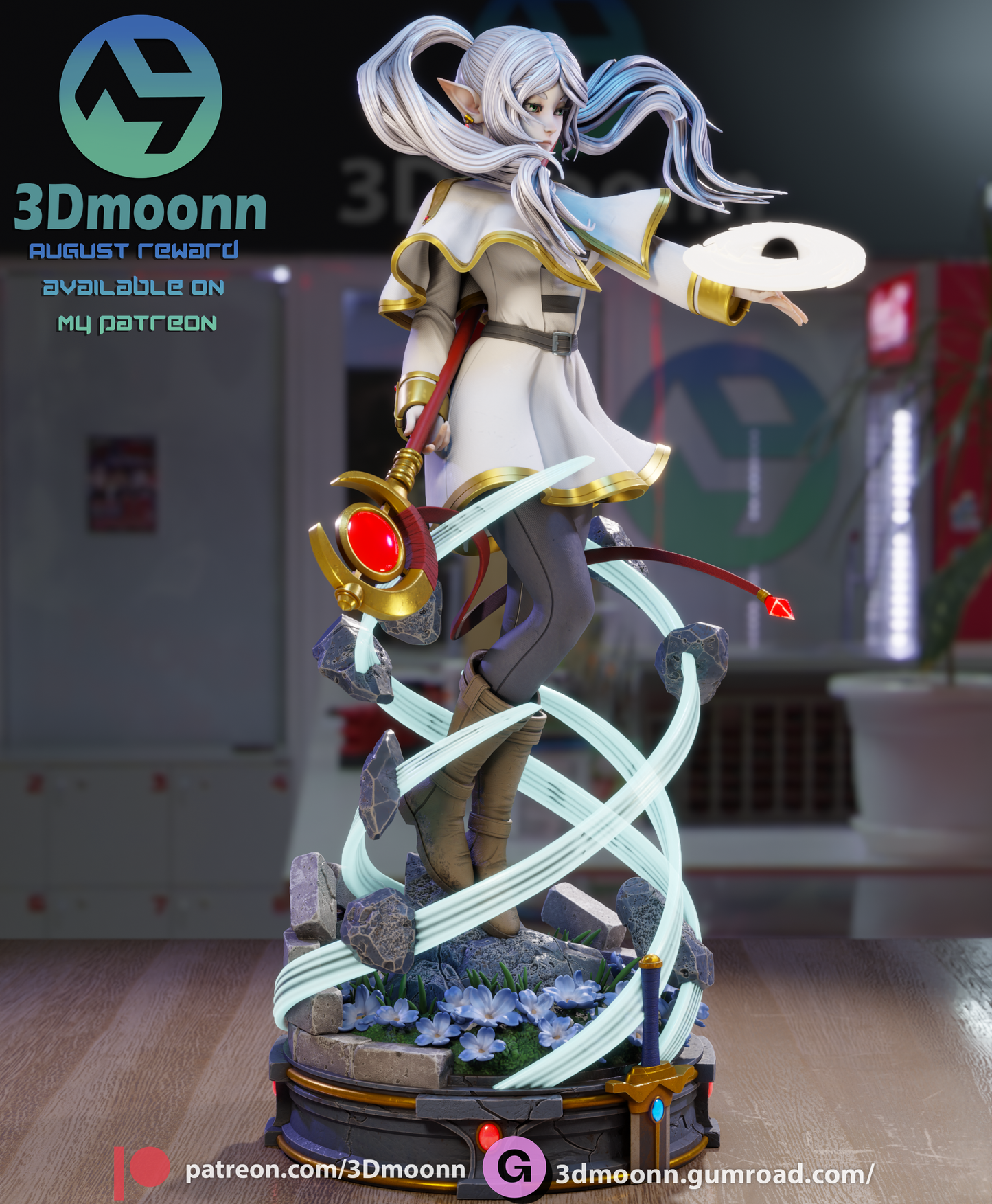Frieren (Sōsō no Frieren) - 3d Printed 1:6 model kit (Fan Art)